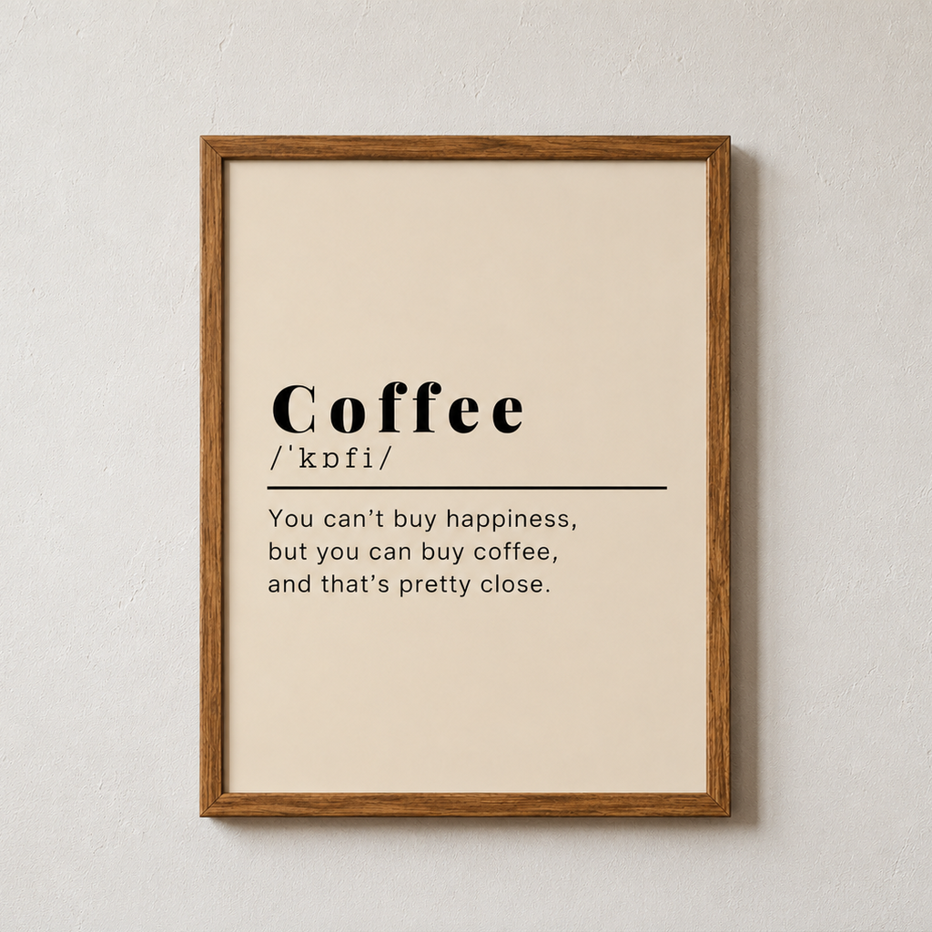 Affiche Coffee Club Rétro