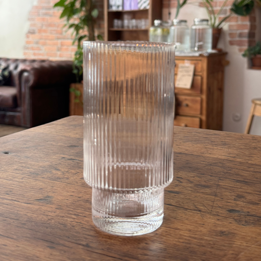 Verre Long Strié