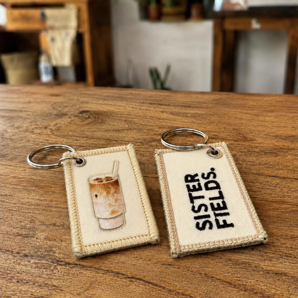 Porte-clé Rectangle – Chai Latte Glacé