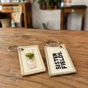 Porte-clé Rectangle – Matcha Latte Glacé